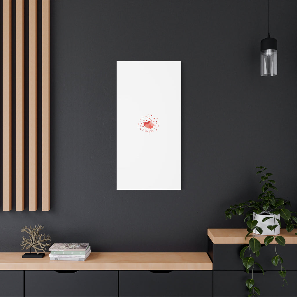 Tiny Heart Confetti Canvas | Matte Stretched Canvas