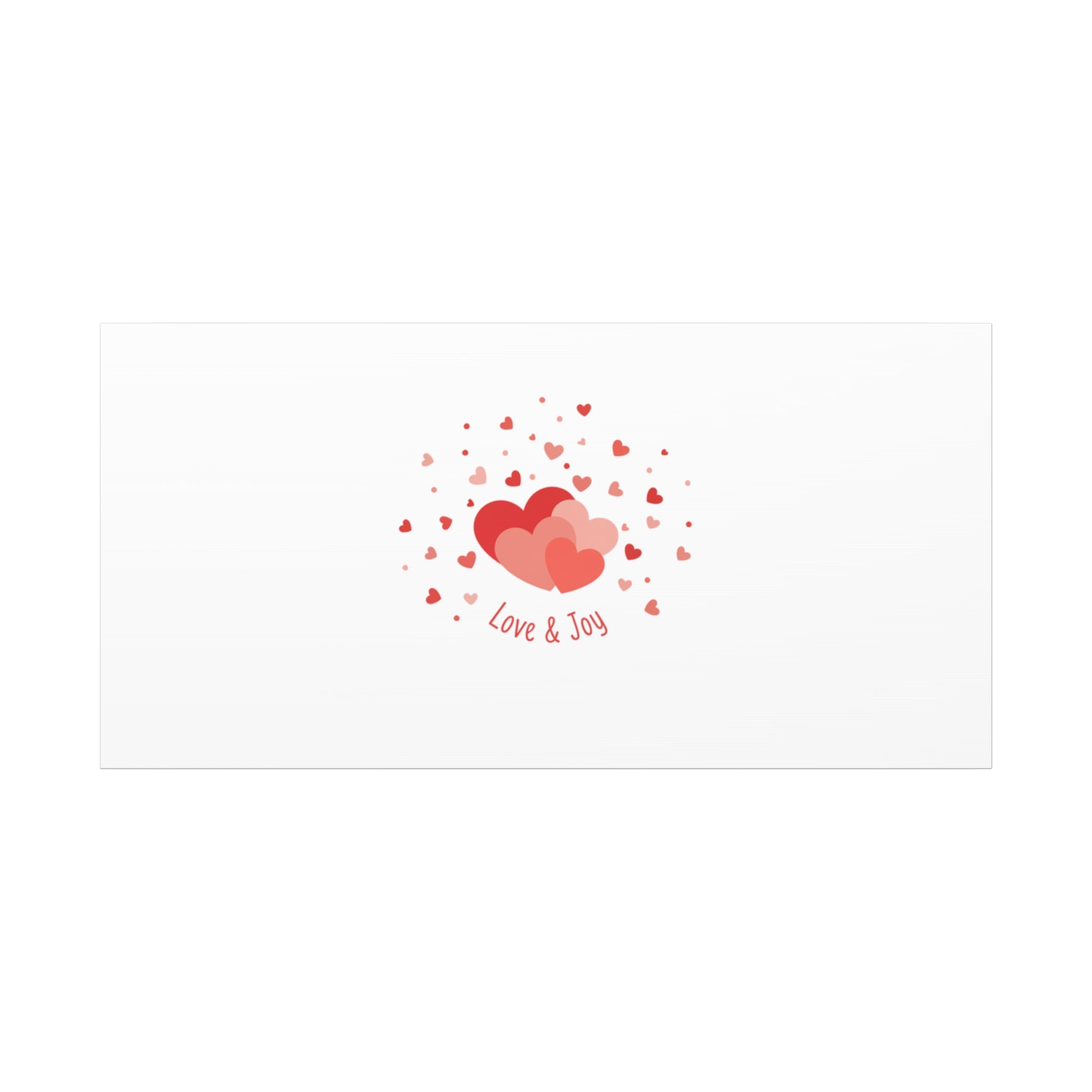 Tiny Heart Confetti Canvas | Matte Stretched Canvas