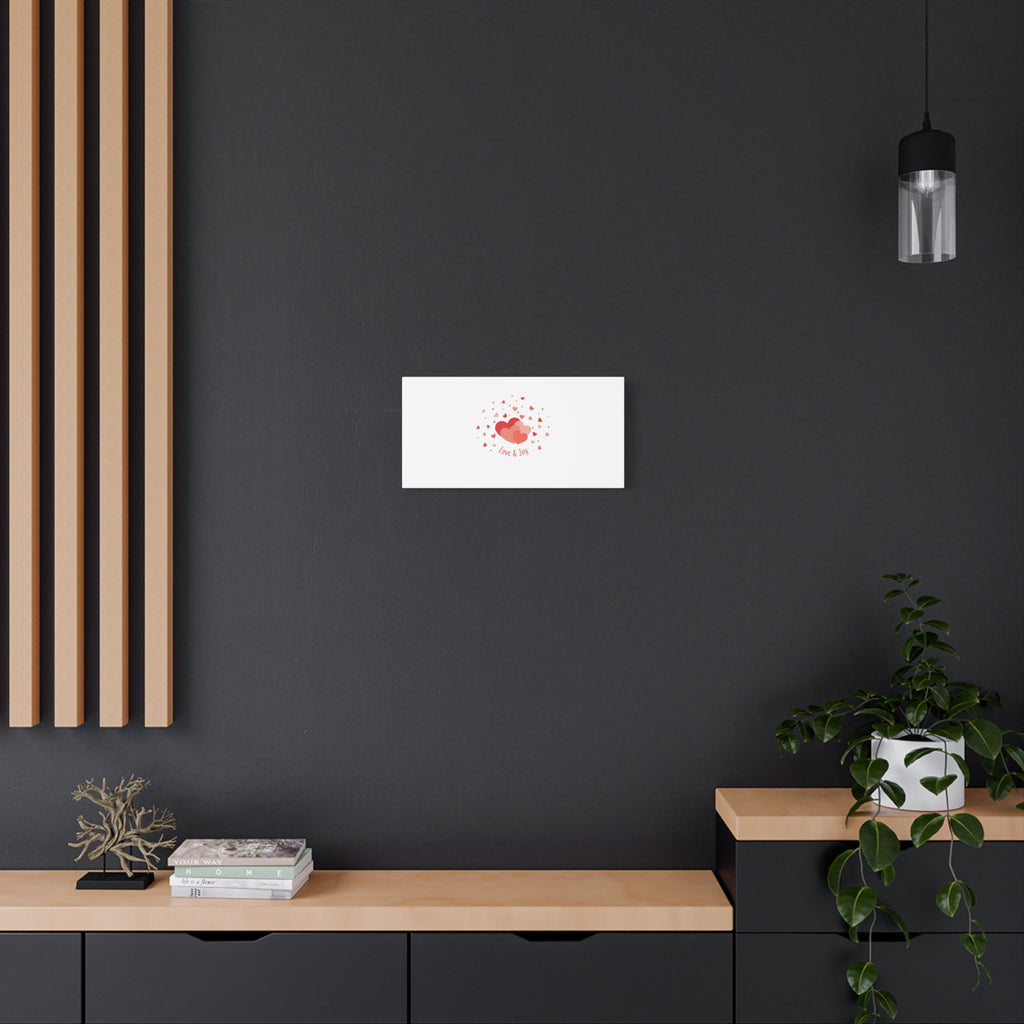 Tiny Heart Confetti Canvas | Matte Stretched Canvas