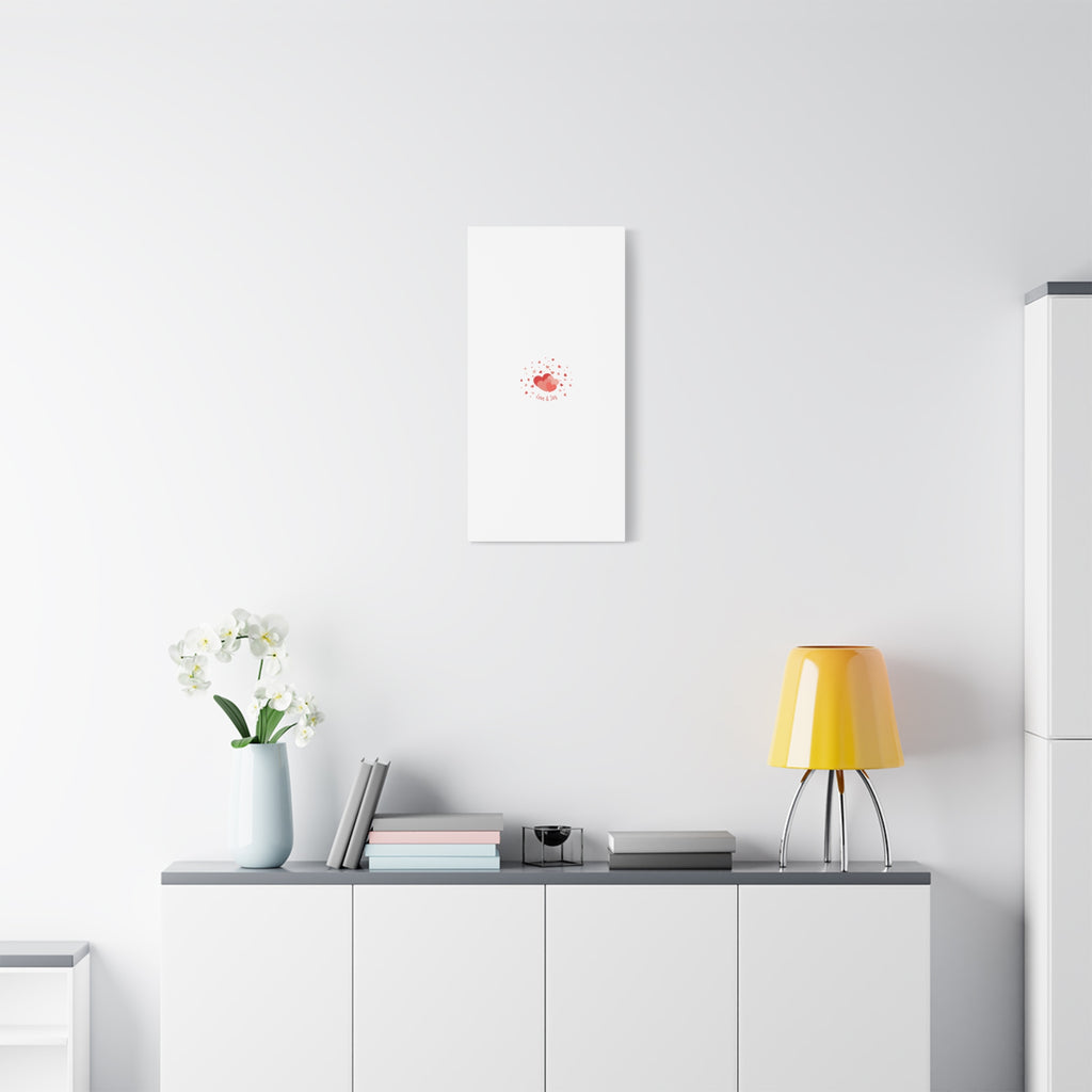 Tiny Heart Confetti Canvas | Matte Stretched Canvas
